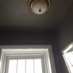 Powder Room Update // Painted Ceilings
