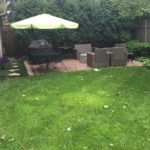 Outdoor Living Patio Updates // Laying Sod and Stones (sounds funny)