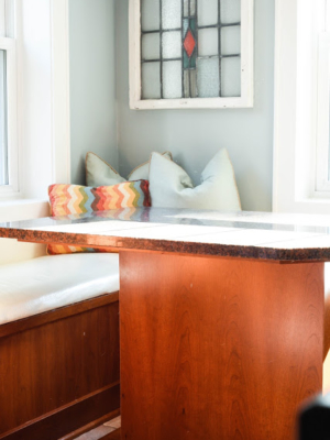 built-in eating nooks in kitchen