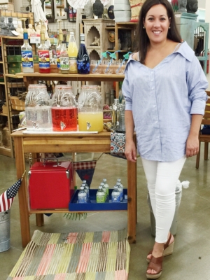 how to style outdoor summer bar carts www.homewithkeki.com