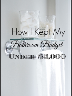 budget friendly bathroom makeover www.homewithkeki.com