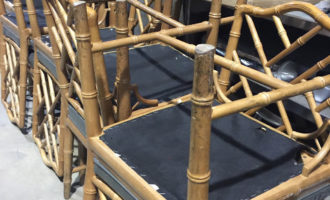 faux bamboo chippendale chairs refinished for a modern look www.homewithkeki.com