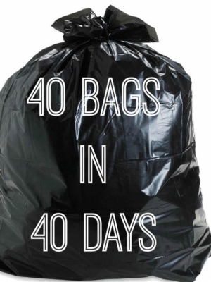 40 trash bags in 40 days to declutter your life and home for more tips go to www.homewithkeki.com #organized #tips #declutter