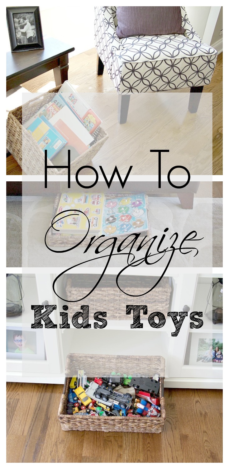 clever tips to organize all the kids toys so they don't takeover your family room or space. to find out more head over to www.homewithkeki.com #organization #tips #kids