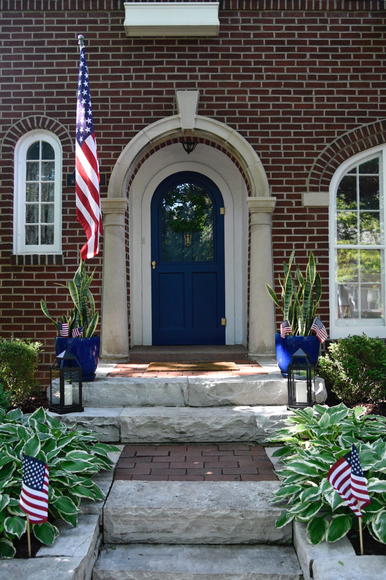 Here are some easy go to tips to adding curb appeal to your home, from a pop of color front door to planters. For me, check out www.homewithkeki.com #curbappeal #popofcolor #interiors. #homedesign