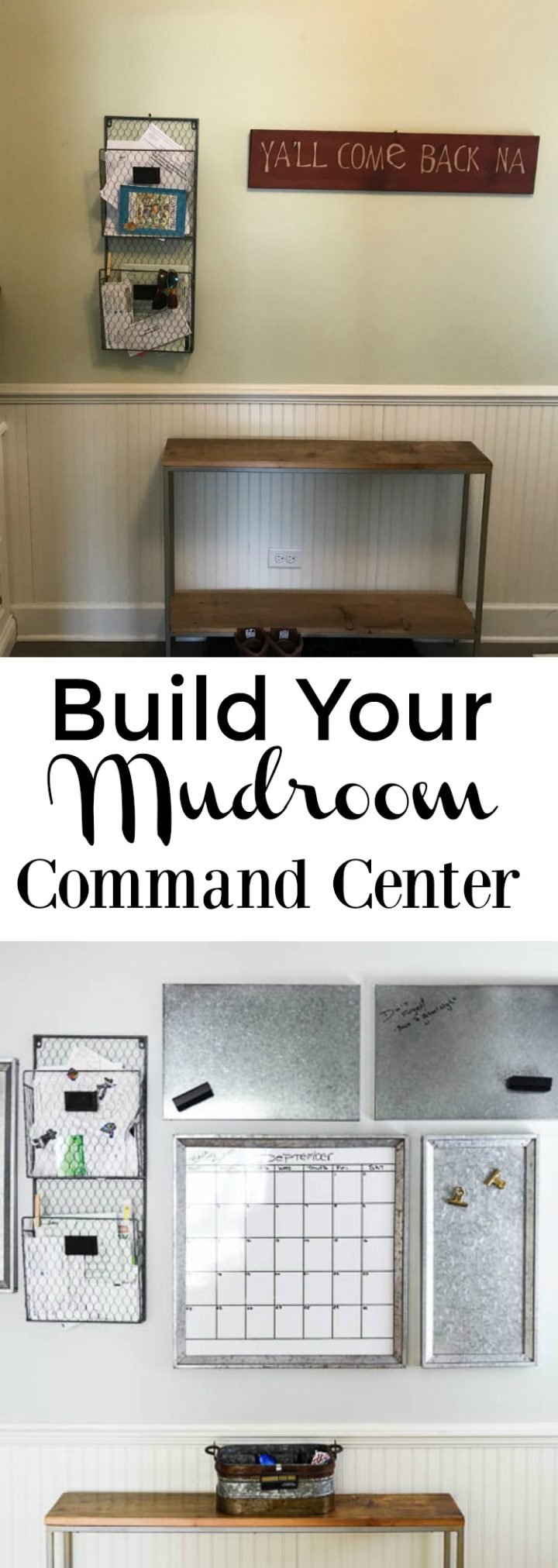 Quick tips to install a mudroom command center with everything you need from Potterybarn. #designtips #mudroom #commandcenter for more visit www.homewithkeki.com