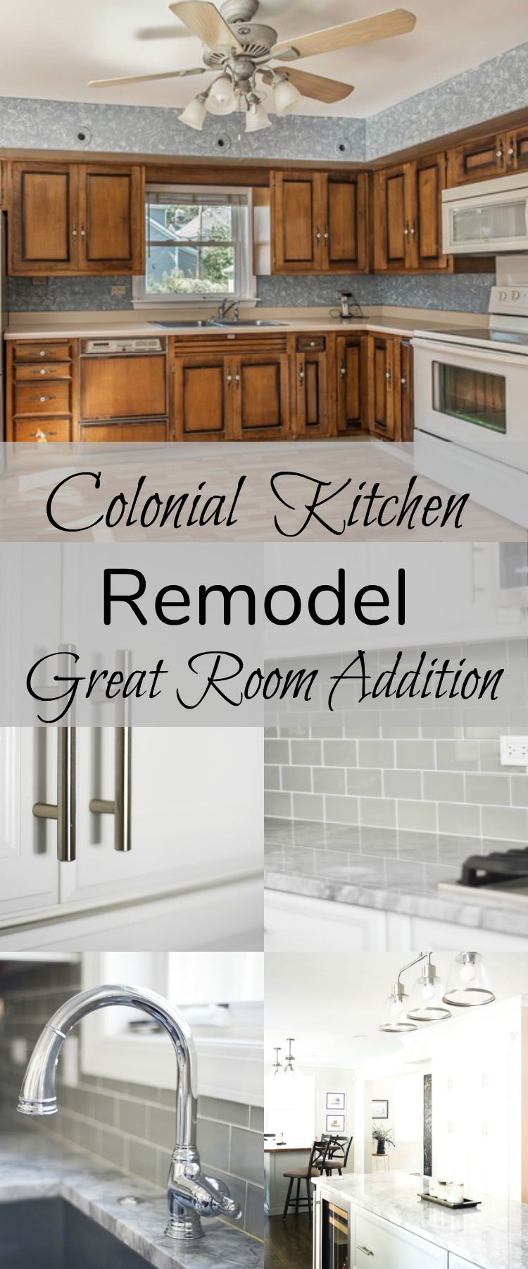 Full 1960s colonial home gut rehab, see how we updated this home on the blog, full details at www.homewithkeki.com #interiordesign #interiors #colonialhome #kitchenremodels #whitekitchens