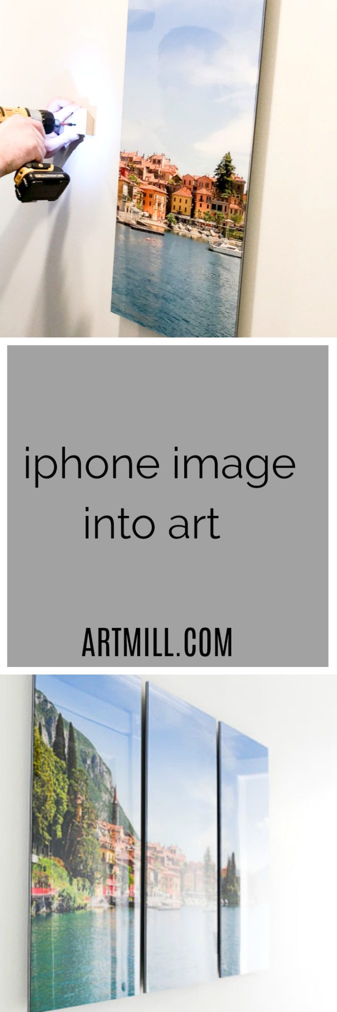 Great online shop, Artmill, will take your photos and turn them into pieces of art, great pricing and easy install, for more visit www.homewithkeki.com #iphonephotos #gallerywalls #designtips