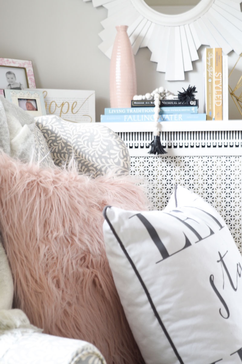 Easy tips to create a cozy reading nook in your bedroom with a few items from @kirklands, find out what I used and how you can do the same at www.homewithkeki.com #ad #readingnook #cozyroom