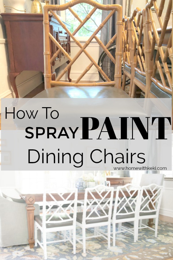 white dining chairs spray paint chairs