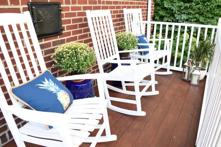 stain deck floors deck repair tips #diy #deckimprovements #sandingdecks #lowespartner #sponsored rocking chairs on porch