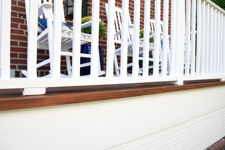 stain deck floors deck repair tips #diy #deckimprovements #sandingdecks #lowespartner #sponsored rocking chairs on porch