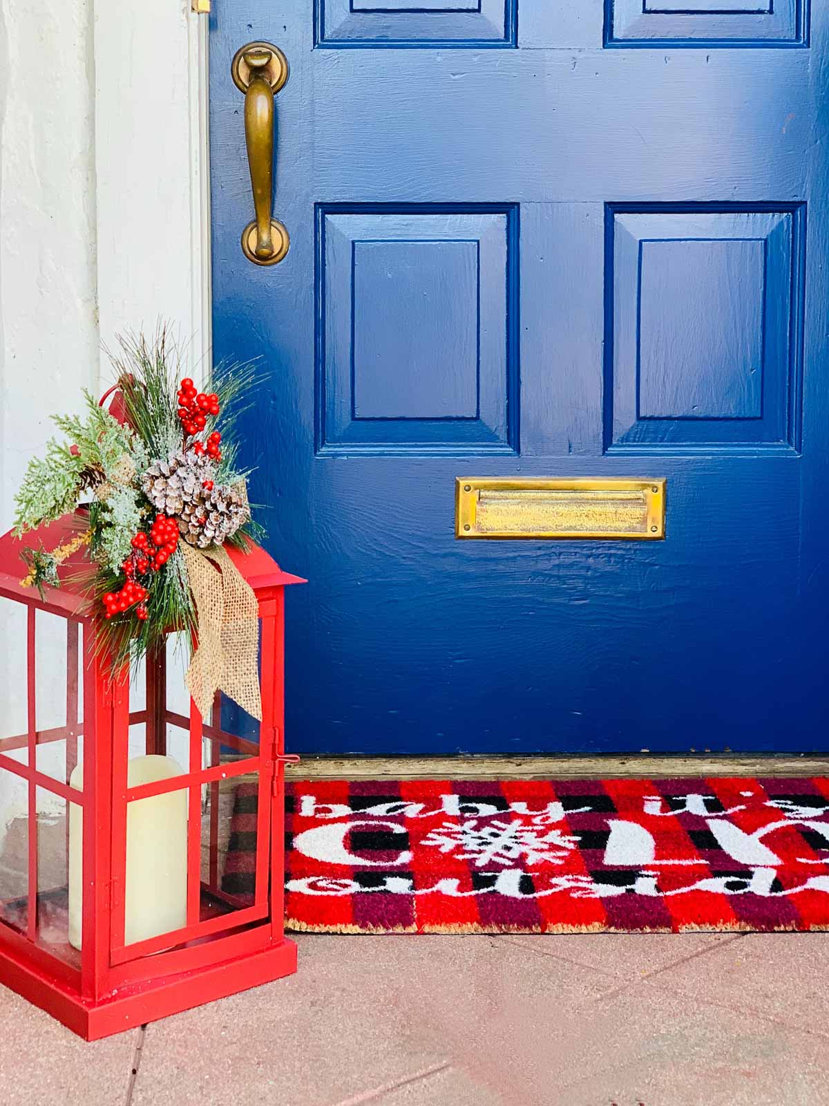 holiday front door #holidaydecorations #christmast decor 