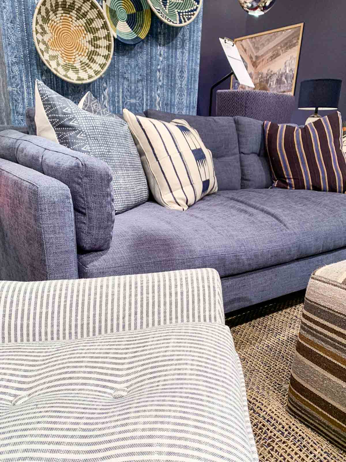 blue sofa #interiors #livingrooms