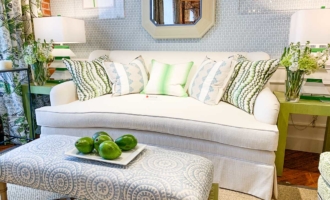 white curved sofa #interiors #design