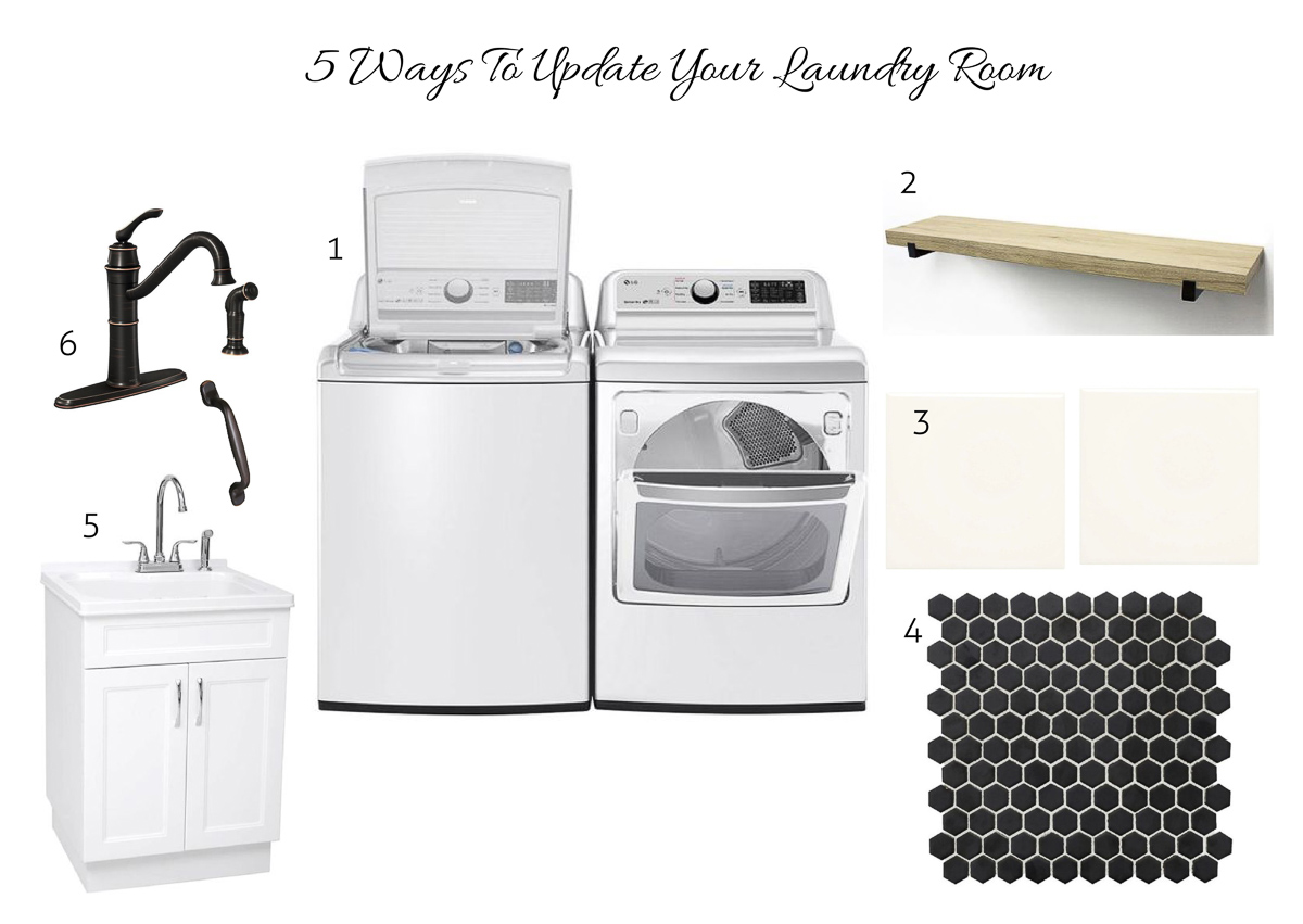 5 Ways to Update Your laundry room with my one stop shop Lowe's Home Improvement and upgrading my appliances for easier and faster wash with LG Appliances. #lowespartner #laundryroom #sponsored #homeimprovementtips 