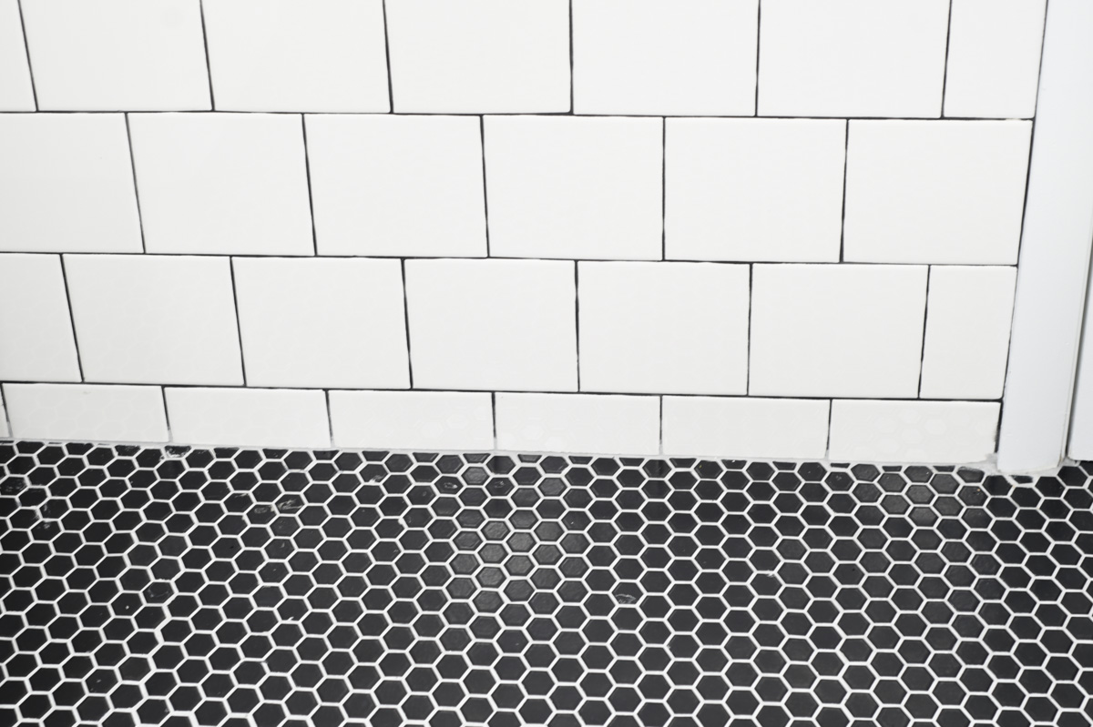 tiled wall laundry room #laundryroom