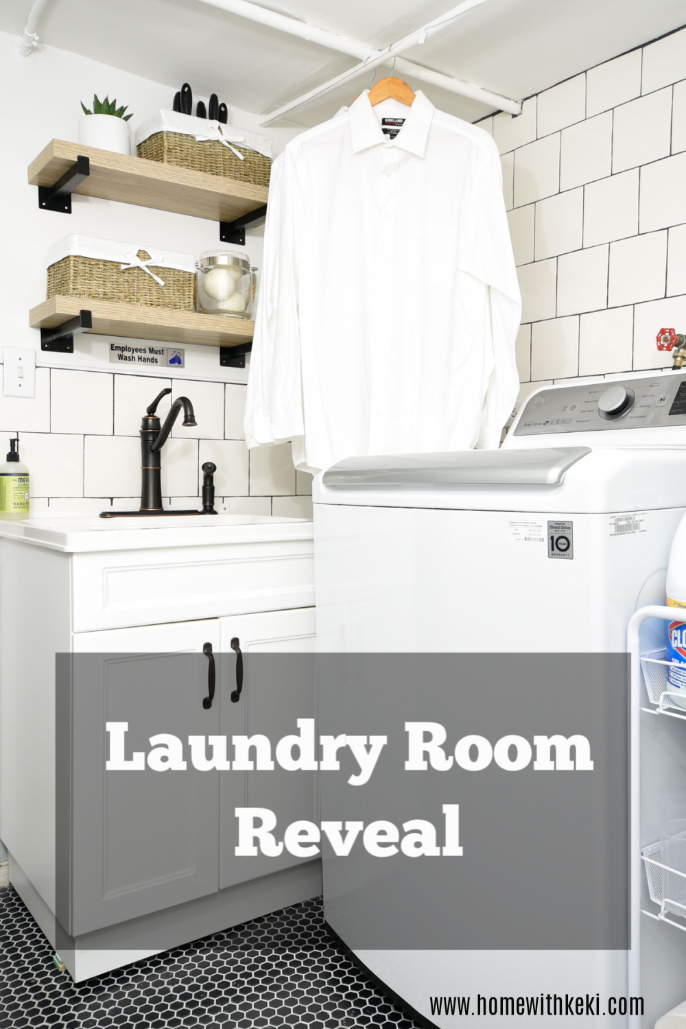 laundry room tiled wall laundry room #laundryroom 