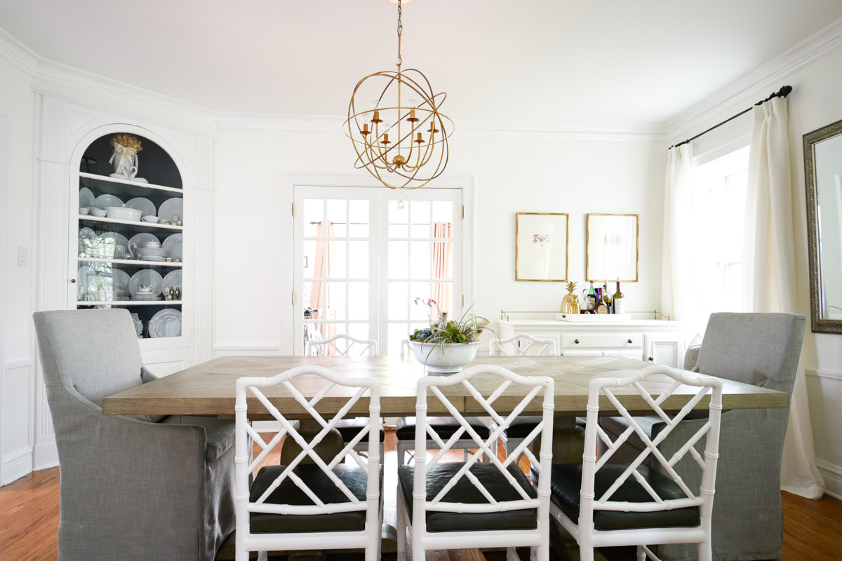 Light oak gray patina dining table #diningtable #graytable