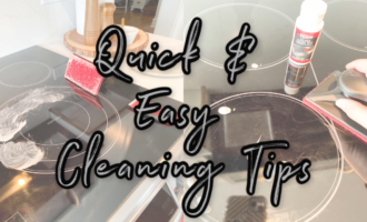 Quick and easy tips for keeping the kitchen clean. Kitchen cleaning products that get the job done. #kithcencleaning #cleankitchen #cleaningproducts