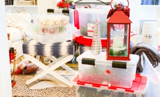 christmas decorations storage #organization