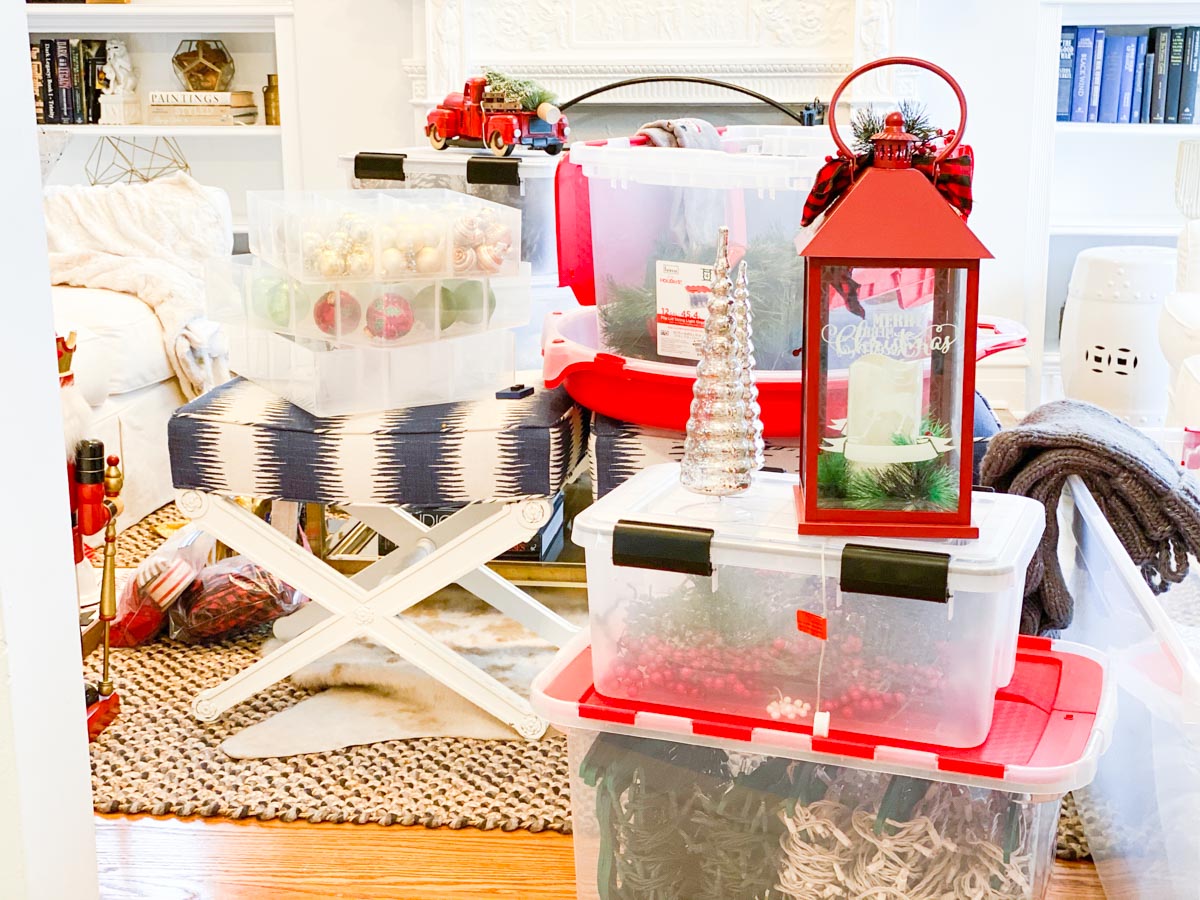 christmas decorations storage #organization 