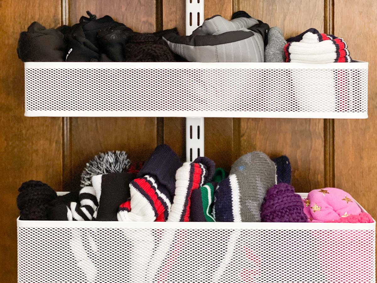 Coat Closet Storage Solution #coatcloset #entrywaycloset #coatclosettips