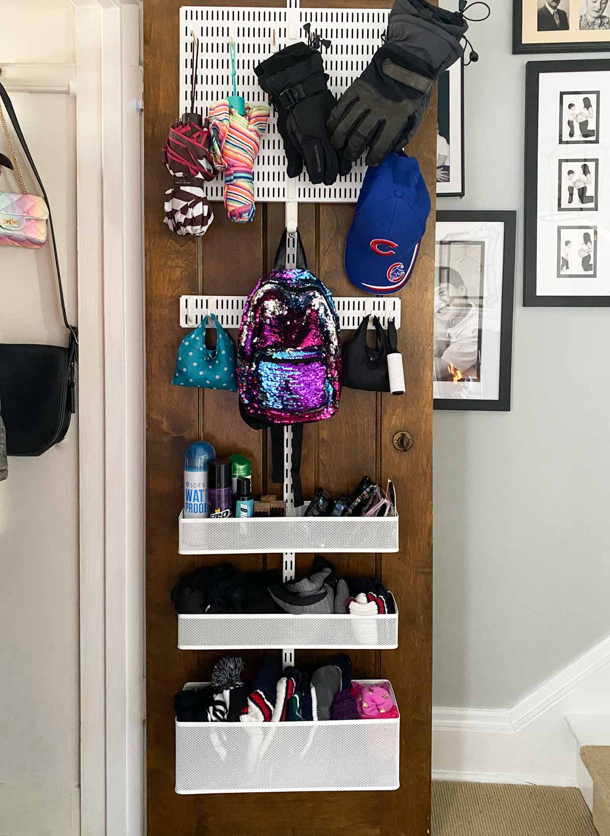 Coat Closet Storage Solution #coatcloset #entrywaycloset #coatclosettips