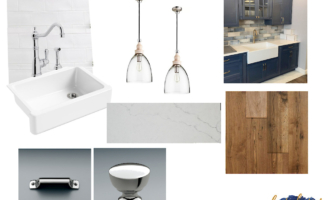 Interior E-Design kitchen design process #kitchendesign #bluekitchen #edesign