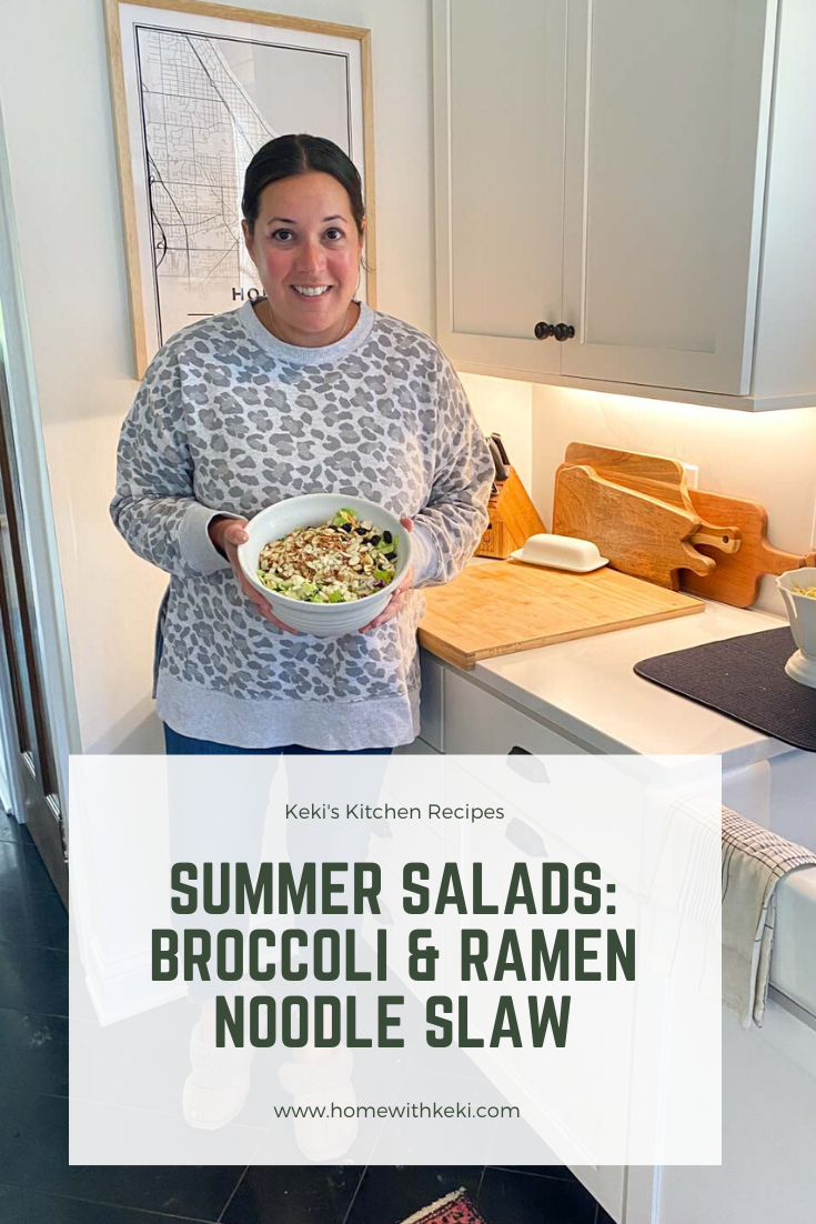 Summer Salad Recipes Broccoli and Ramen Noodle salad #recipe #saladrecipes