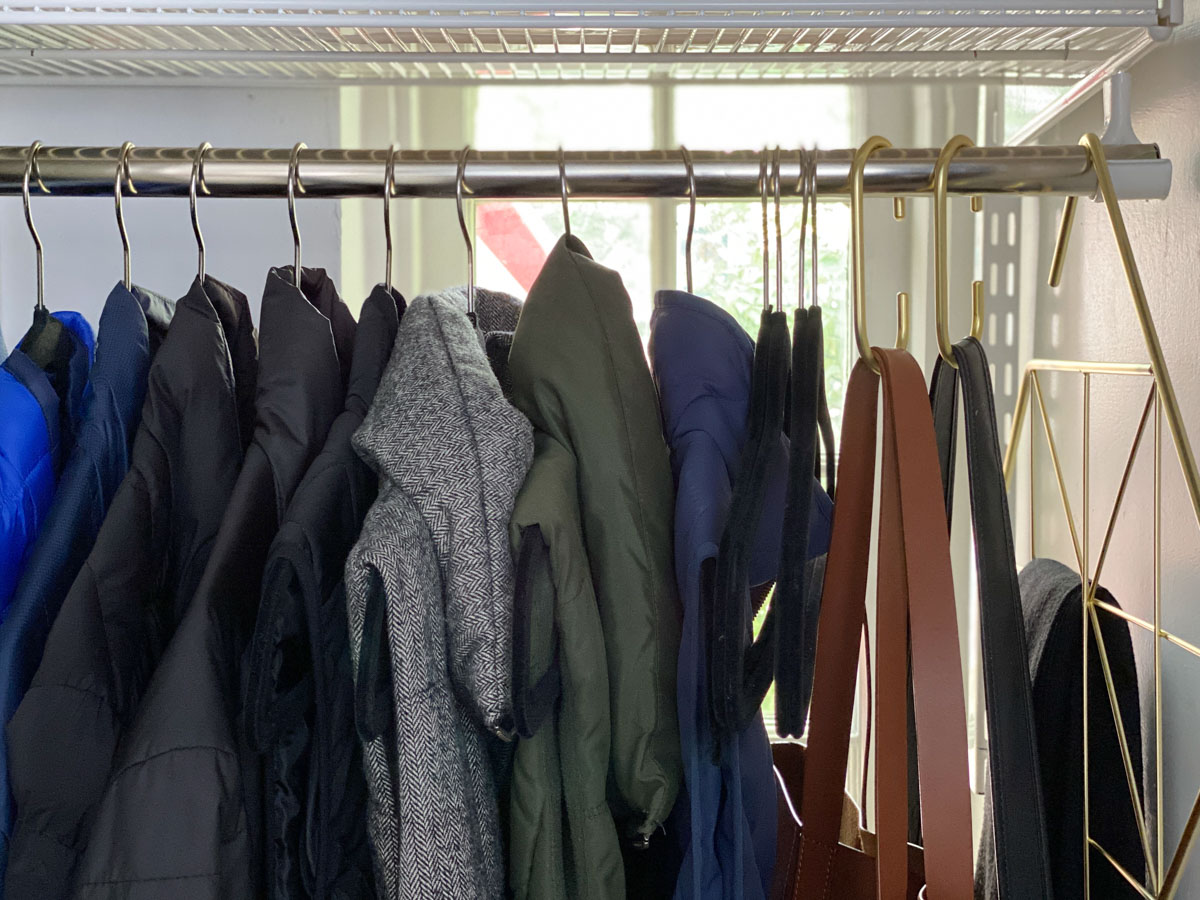 Entryway Coat Closet Organization