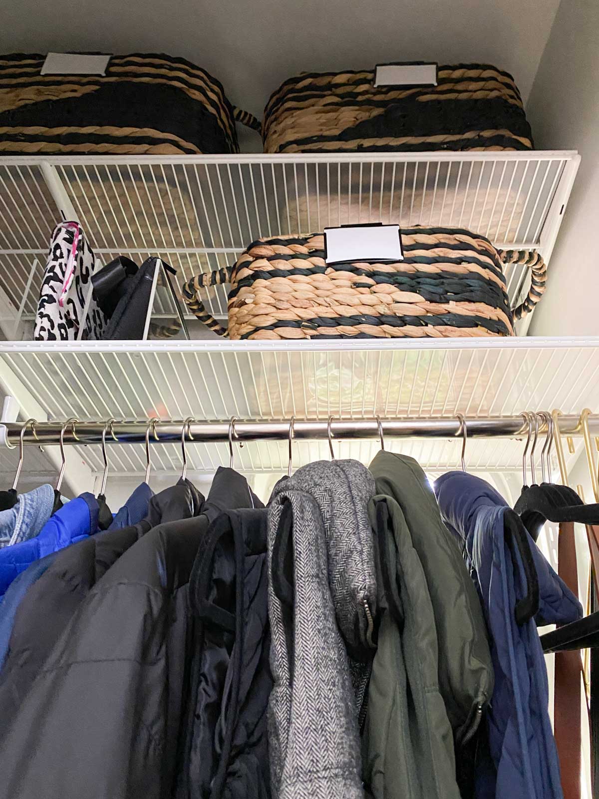 Entryway Coat Closet Organization