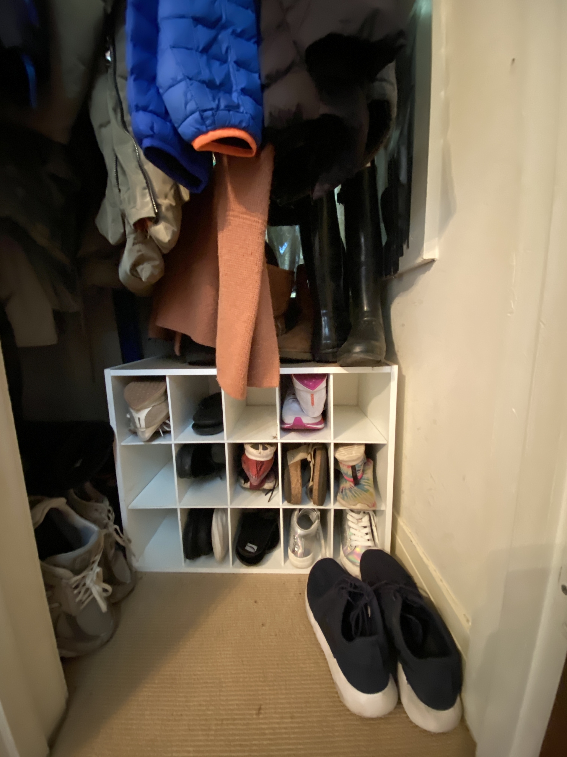 Entryway Coat Closet Organization